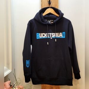 Black Graphic Pullover Hoodie